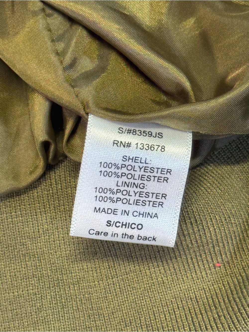 Love Tree Kids Olive Green Puffer Jacket - Picture 8 of 8